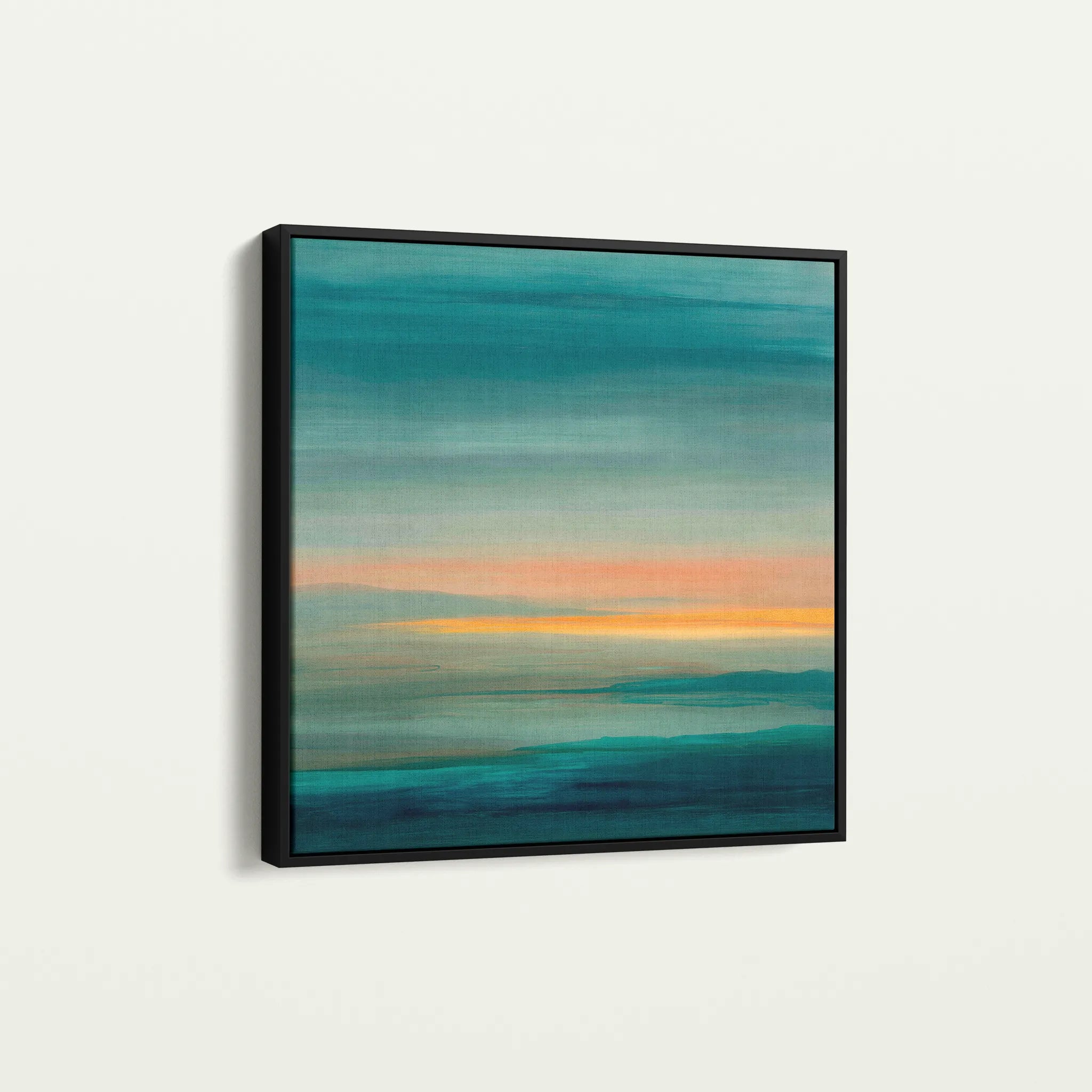 Abstract 1172 Canvas Art 16" x 16" / 40 x 40 cm / Black