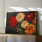 Floral 1172 Canvas Art 18" x 24" / 45 x 60 cm / Black