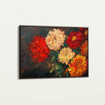 Floral 1172 Canvas Art 18" x 24" / 45 x 60 cm / Black