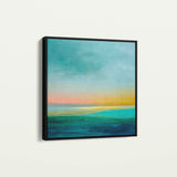 Abstract 1173 Canvas Art 16" x 16" / 40 x 40 cm / Black