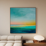 Abstract 1173 Canvas Art 60 x 60 cm / Black