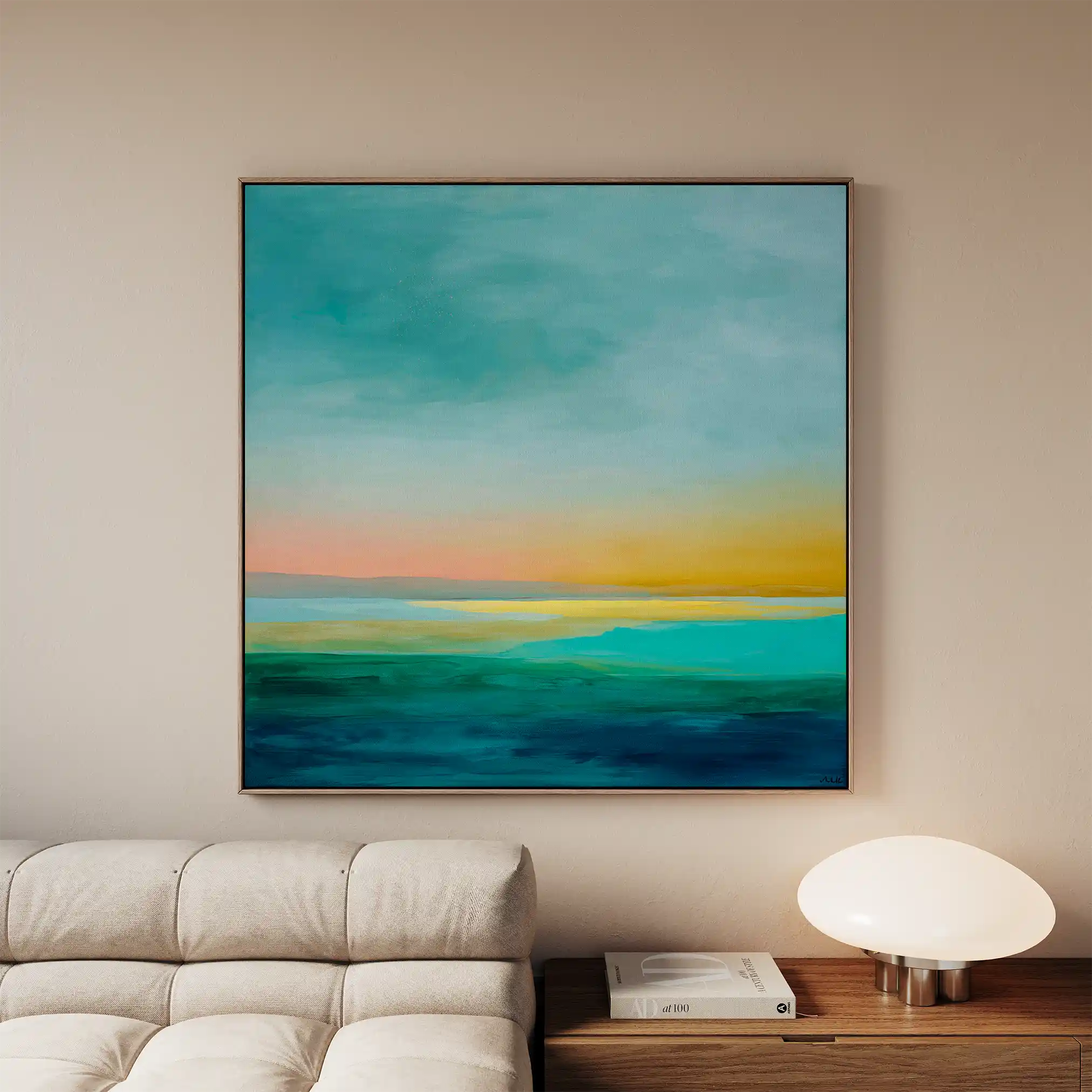 Abstract 1173 Canvas Art 60 x 60 cm / Black