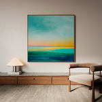 Abstract 1173 Canvas Art 60 x 60 cm / Black