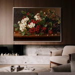 Floral 1173 Canvas Art 18" x 24" / 45 x 60 cm / Black