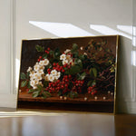 Floral 1173 Canvas Art 18" x 24" / 45 x 60 cm / Black