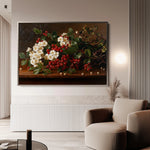 Floral 1173 Canvas Art 18" x 24" / 45 x 60 cm / Black