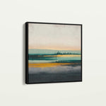 Abstract 1174 Canvas Art 16" x 16" / 40 x 40 cm / Black
