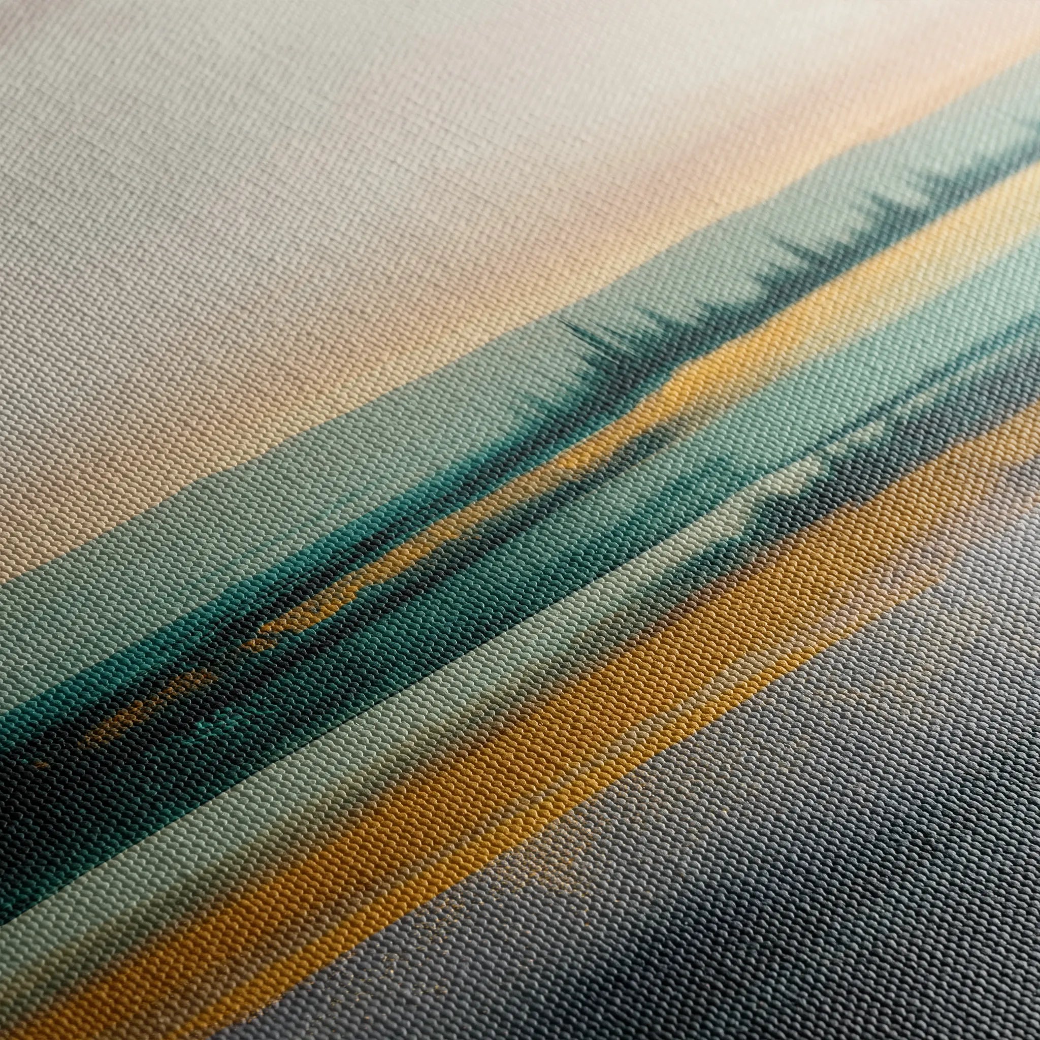 Abstract 1174 Canvas Art 16" x 16" / 40 x 40 cm / Black