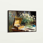 Floral 1174 Canvas Art 18" x 24" / 45 x 60 cm / Black
