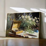 Floral 1174 Canvas Art 60 x 40 cm / Black