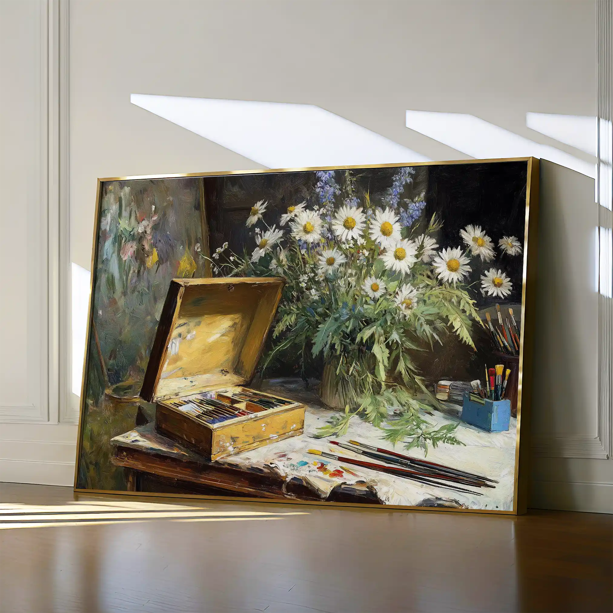 Floral 1174 Canvas Art 60 x 40 cm / Black