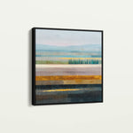 Abstract 1175 Canvas Art 16" x 16" / 40 x 40 cm / Black