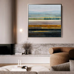 Abstract 1175 Canvas Art 60 x 60 cm / Black