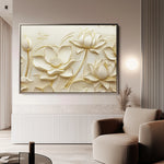 Floral 1175 Canvas Art 18" x 24" / 45 x 60 cm / Black