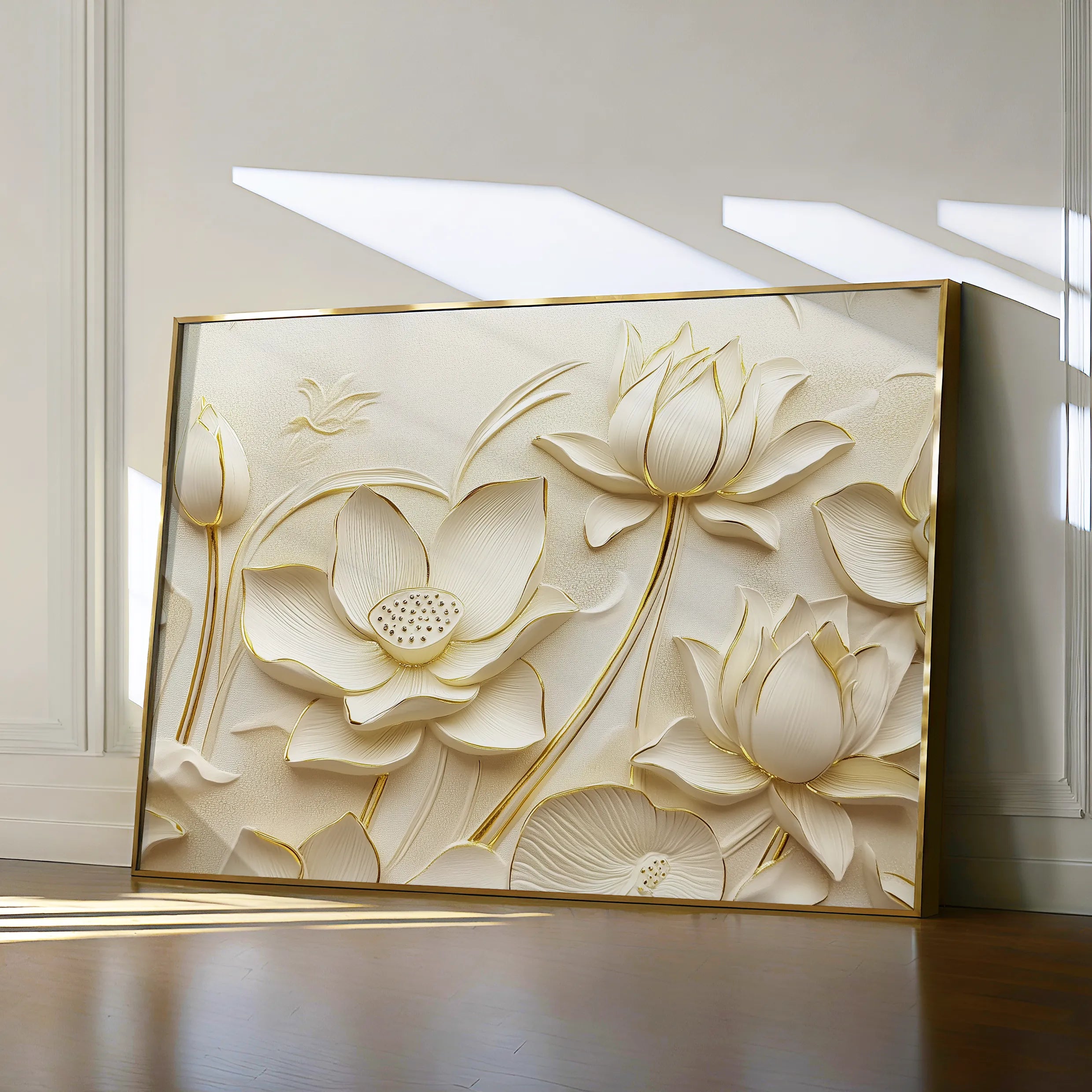 Floral 1175 Canvas Art 18" x 24" / 45 x 60 cm / Black