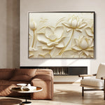 Floral 1175 Canvas Art 18" x 24" / 45 x 60 cm / Black