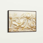 Floral 1175 Canvas Art 18" x 24" / 45 x 60 cm / Black