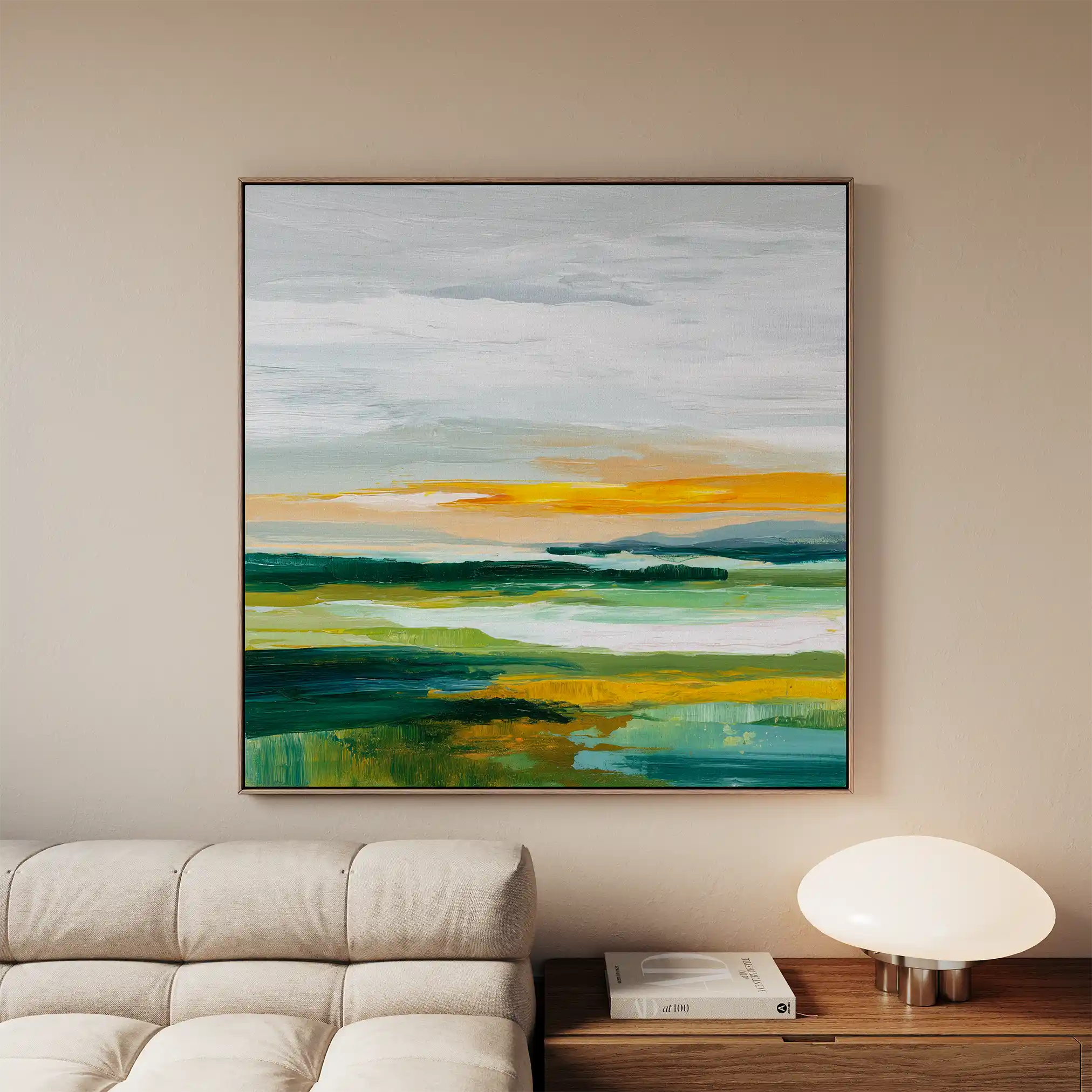 Abstract 1176 Canvas Art 60 x 60 cm / Black