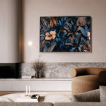 Floral 1176 Canvas Art 18" x 24" / 45 x 60 cm / Black