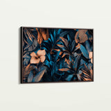 Floral 1176 Canvas Art 18" x 24" / 45 x 60 cm / Black