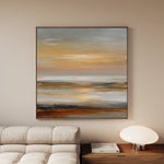 Abstract 1177 Canvas Art 16" x 16" / 40 x 40 cm / Black