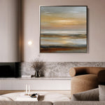 Abstract 1177 Canvas Art 16" x 16" / 40 x 40 cm / Black