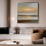 Abstract 1177 Canvas Art 16" x 16" / 40 x 40 cm / Black