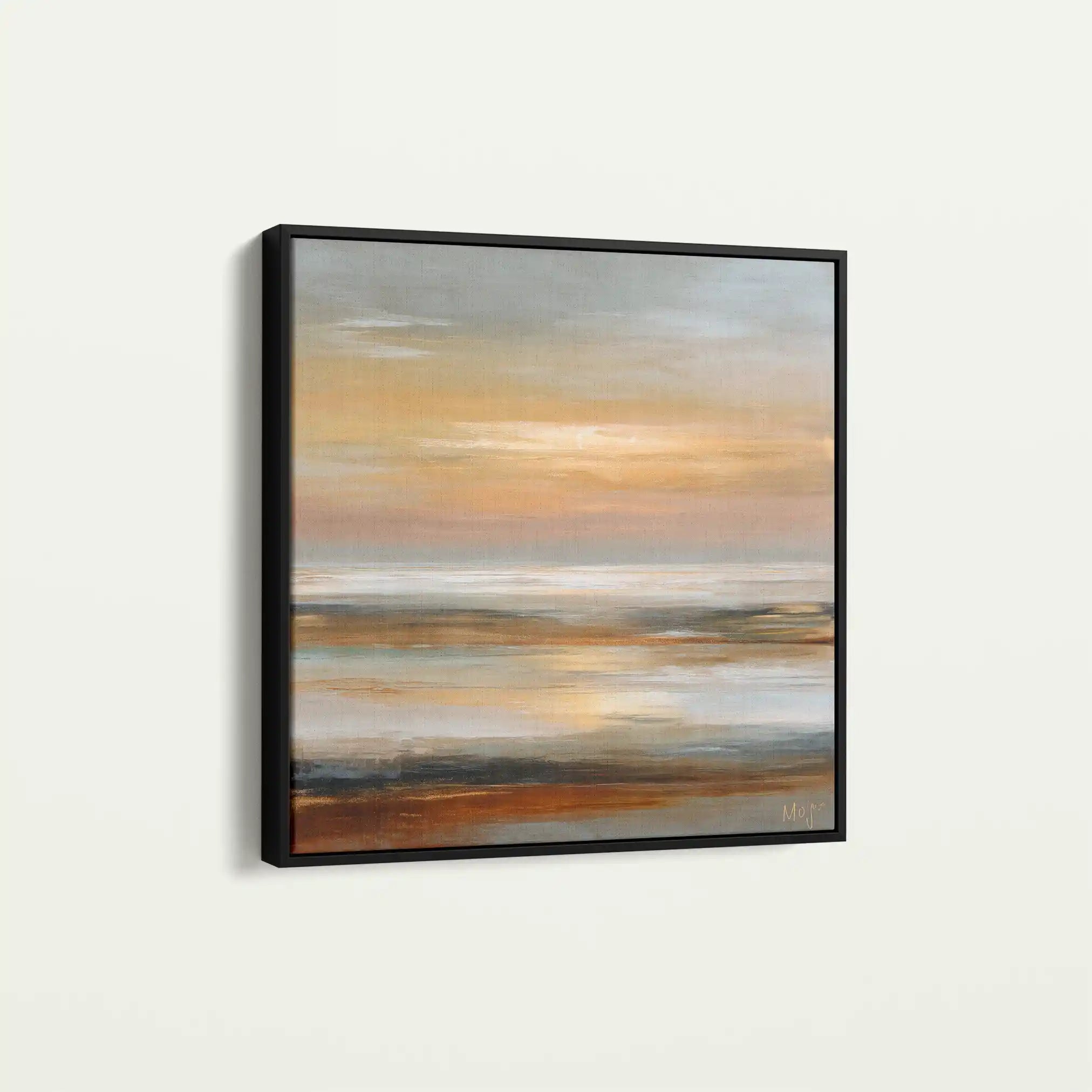 Abstract 1177 Canvas Art 60 x 60 cm / Black