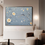 Floral 1177 Canvas Art 18" x 24" / 45 x 60 cm / Black