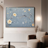 Floral 1177 Canvas Art 18" x 24" / 45 x 60 cm / Black