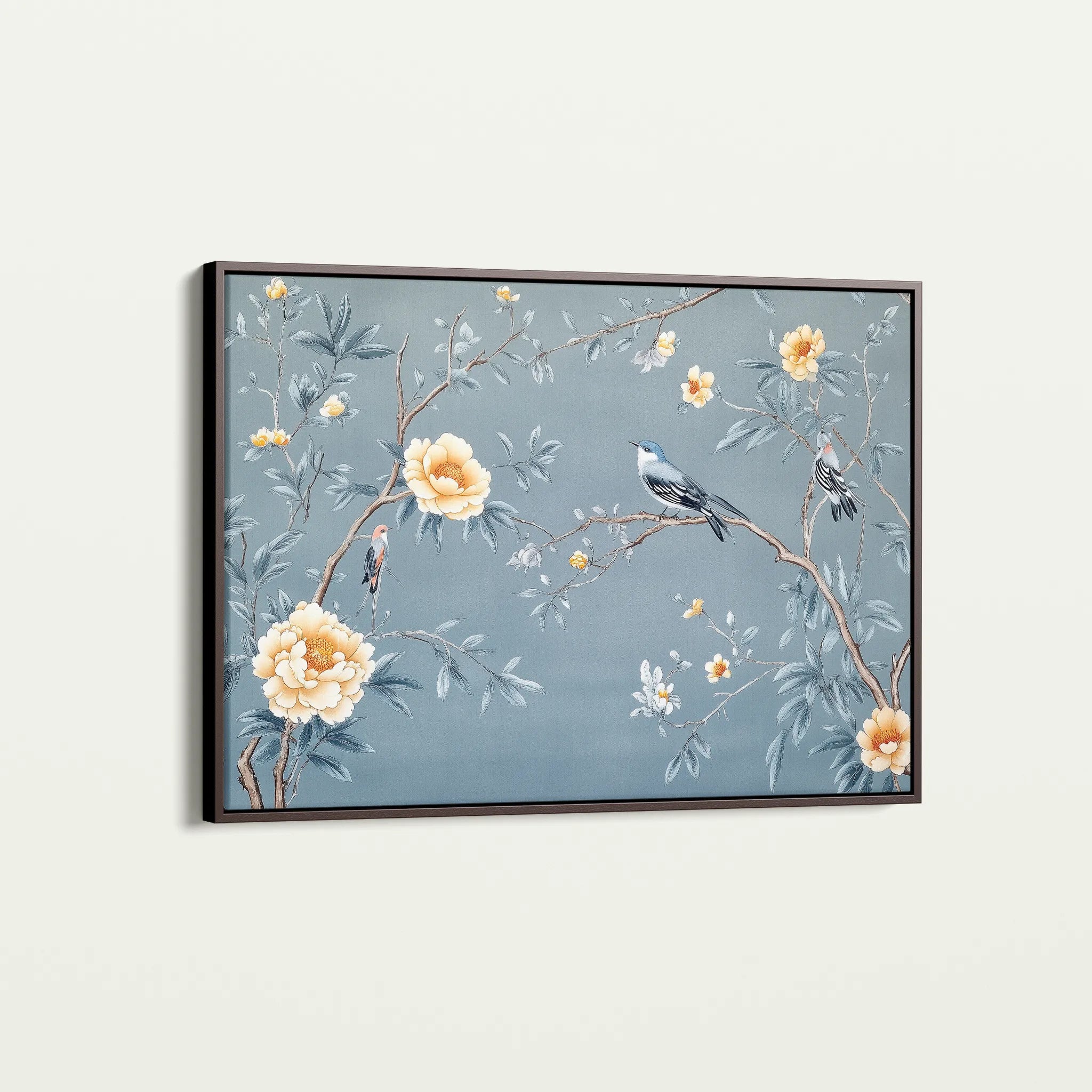 Floral 1177 Canvas Art 18" x 24" / 45 x 60 cm / Black