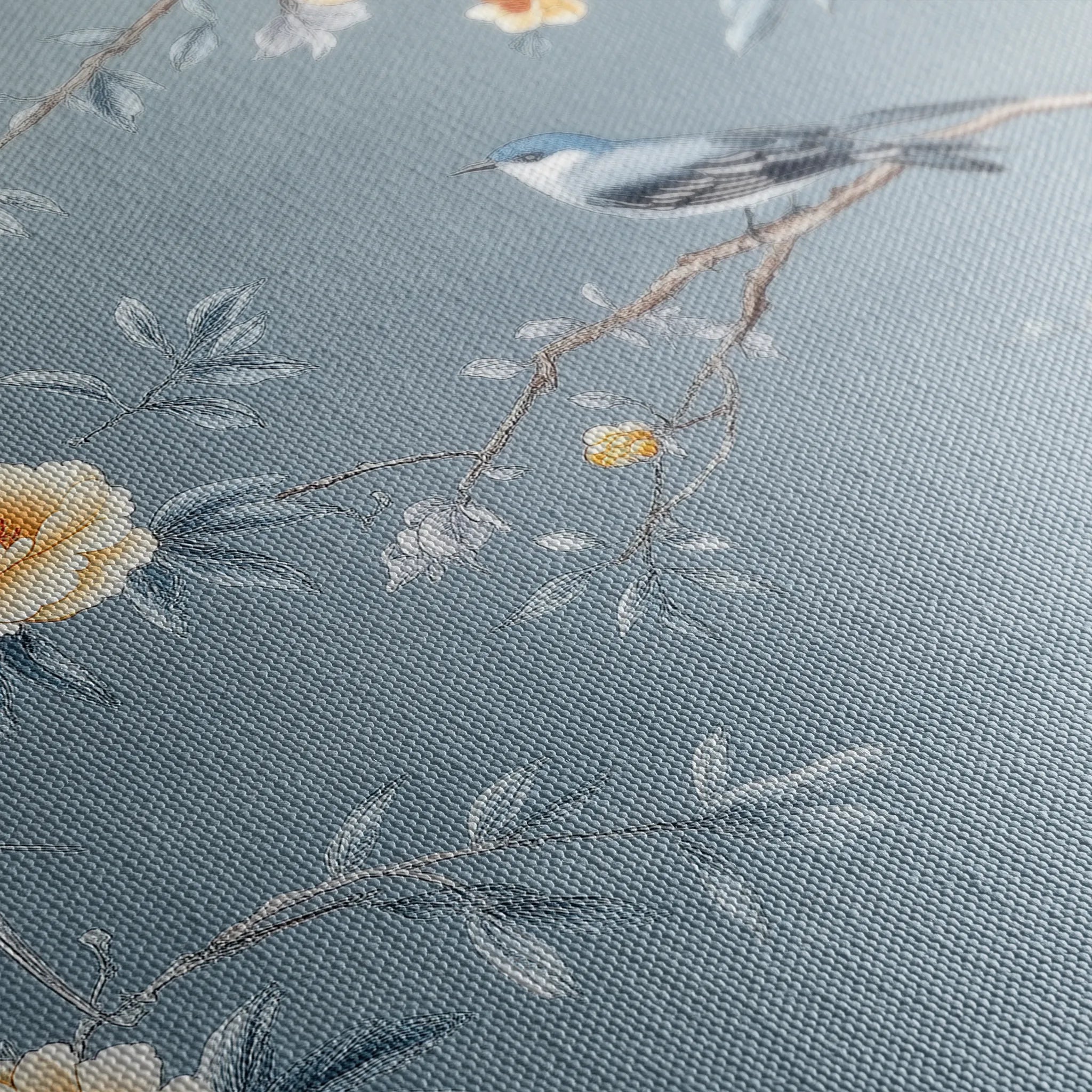 Floral 1177 Canvas Art 18" x 24" / 45 x 60 cm / Black