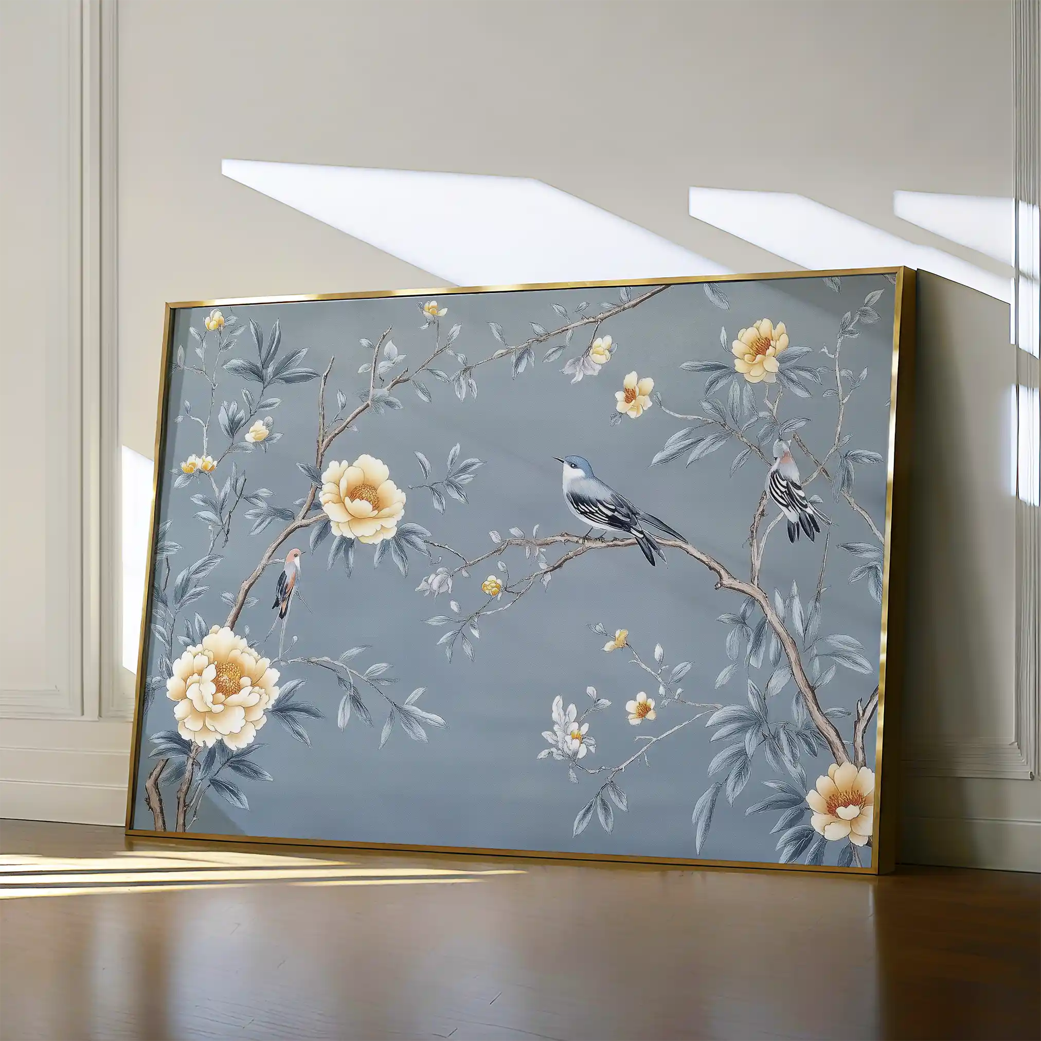 Floral 1177 Canvas Art 60 x 40 cm / Black