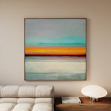 Abstract 1178 Canvas Art 16" x 16" / 40 x 40 cm / Black