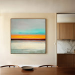 Abstract 1178 Canvas Art 16" x 16" / 40 x 40 cm / Black