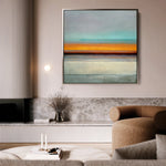 Abstract 1178 Canvas Art 16" x 16" / 40 x 40 cm / Black