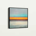 Abstract 1178 Canvas Art 16" x 16" / 40 x 40 cm / Black