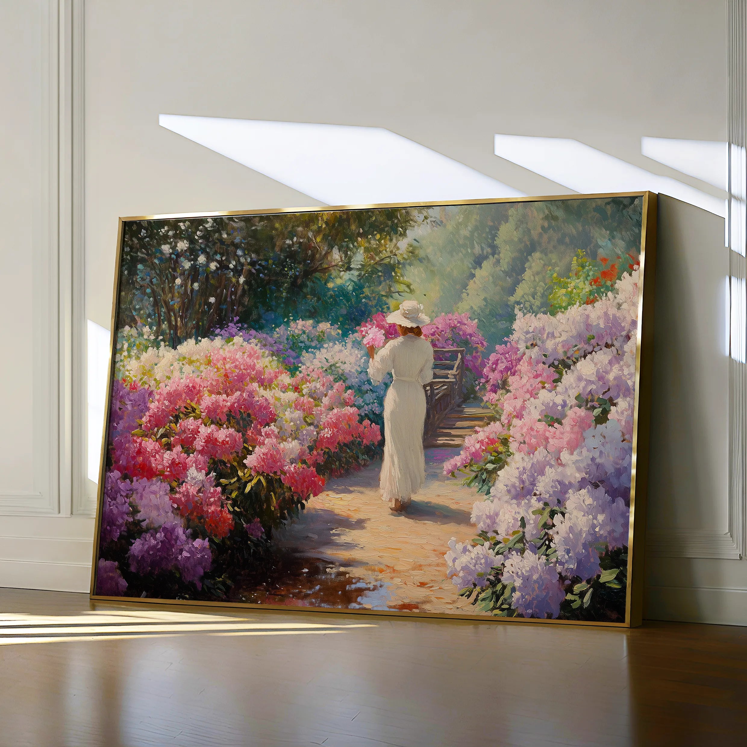 Floral 1178 Canvas Art 18" x 24" / 45 x 60 cm / Black