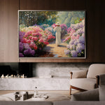 Floral 1178 Canvas Art 18" x 24" / 45 x 60 cm / Black