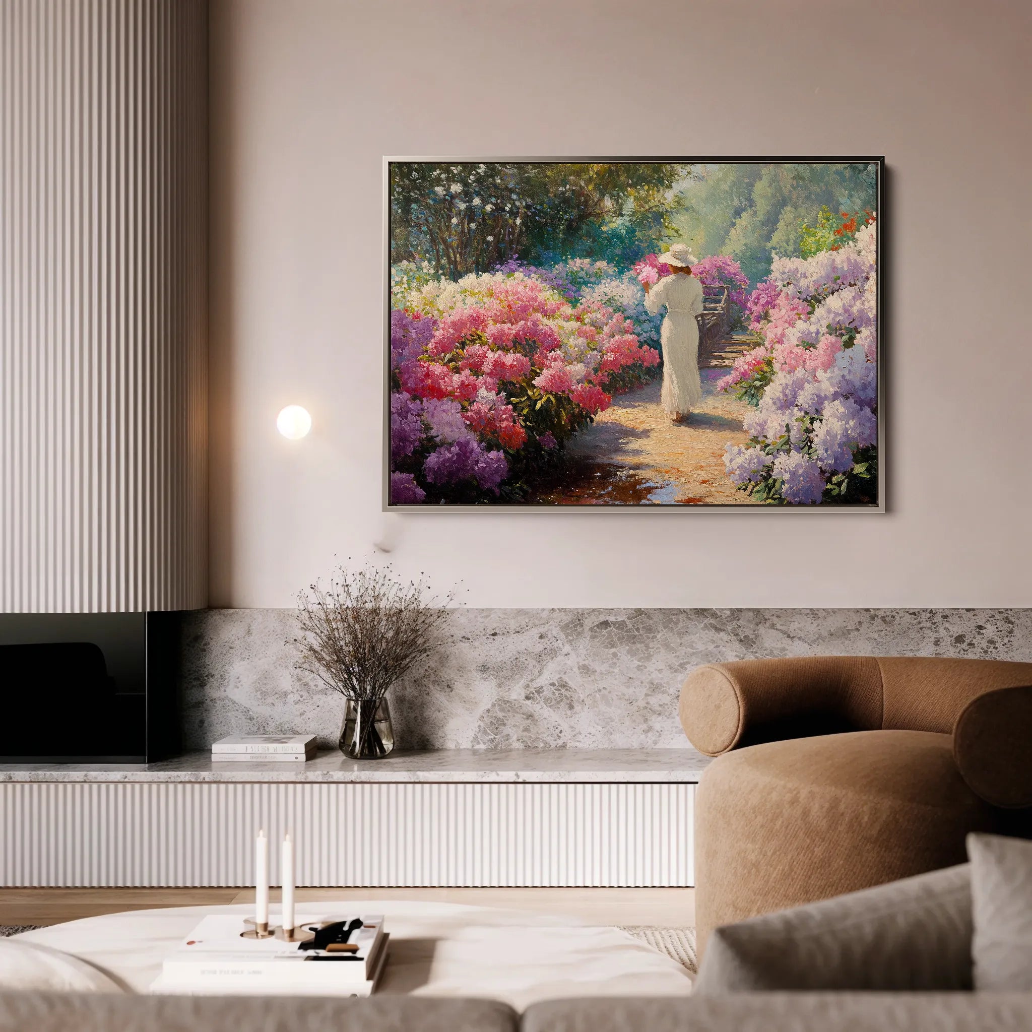 Floral 1178 Canvas Art 18" x 24" / 45 x 60 cm / Black