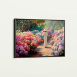 Floral 1178 Canvas Art 18" x 24" / 45 x 60 cm / Black