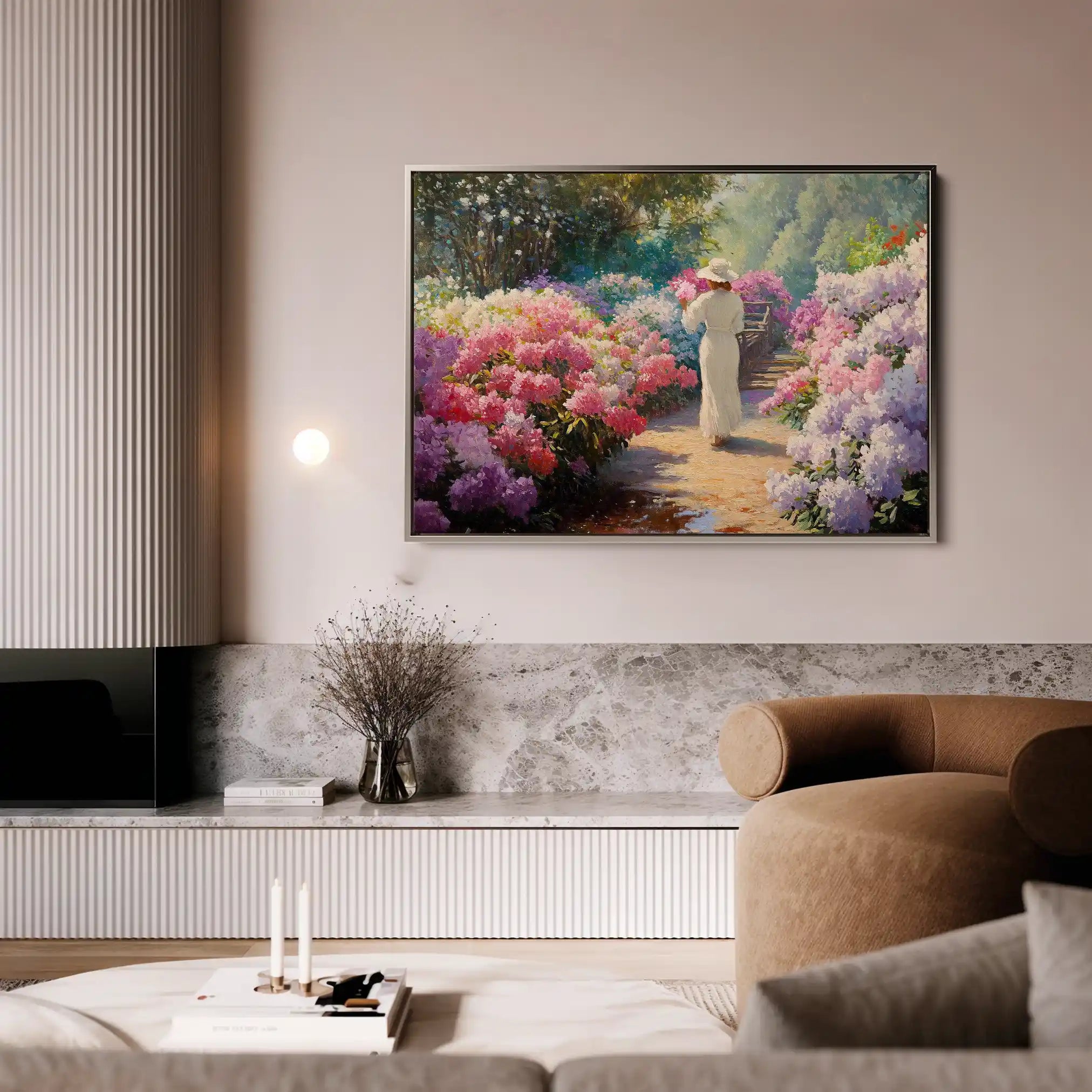 Floral 1178 Canvas Art 60 x 40 cm / Black