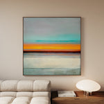 Abstract 1179 Canvas Art 16" x 16" / 40 x 40 cm / Black
