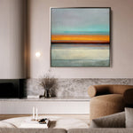 Abstract 1179 Canvas Art 16" x 16" / 40 x 40 cm / Black
