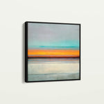 Abstract 1179 Canvas Art 16" x 16" / 40 x 40 cm / Black