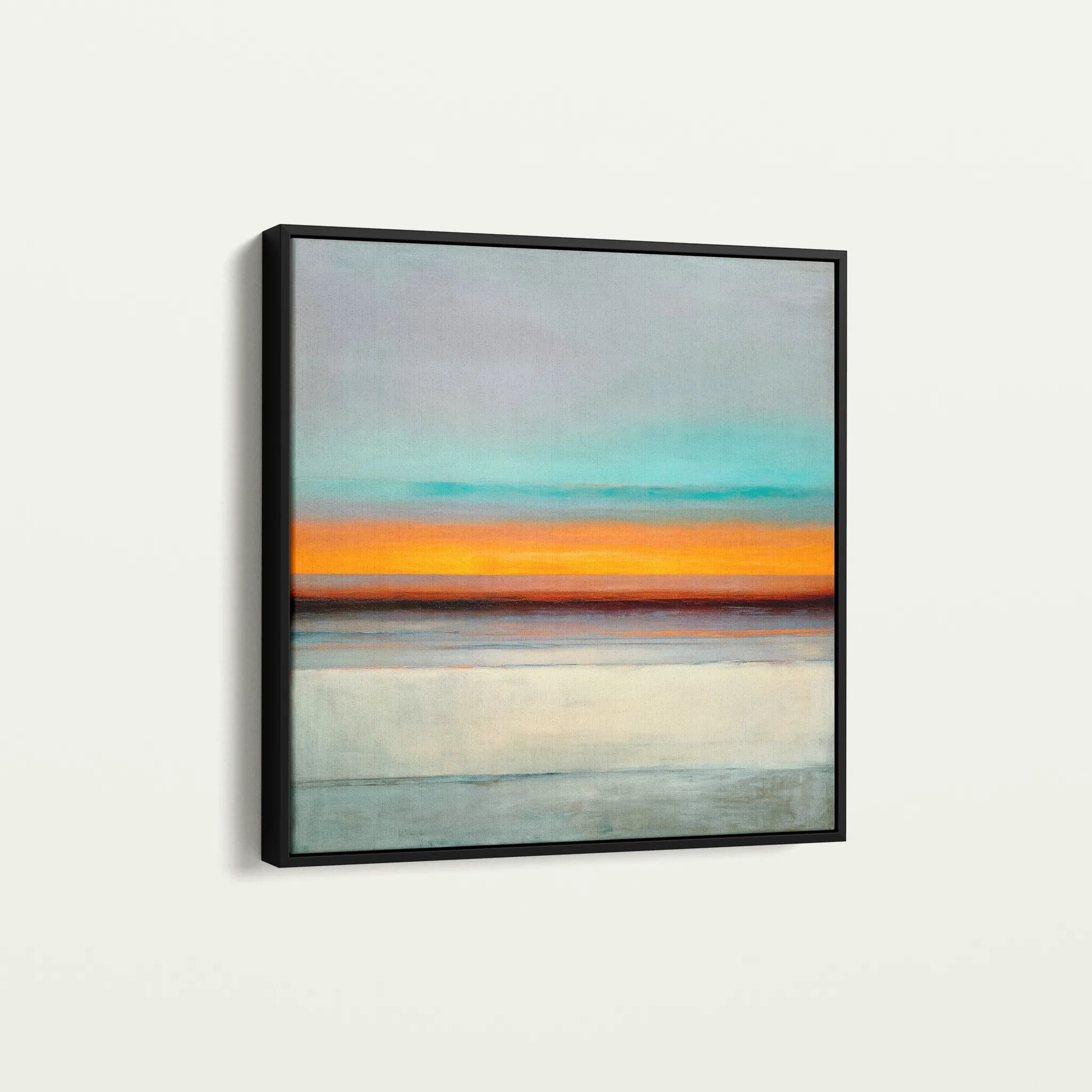 Abstract 1179 Canvas Art 16" x 16" / 40 x 40 cm / Black