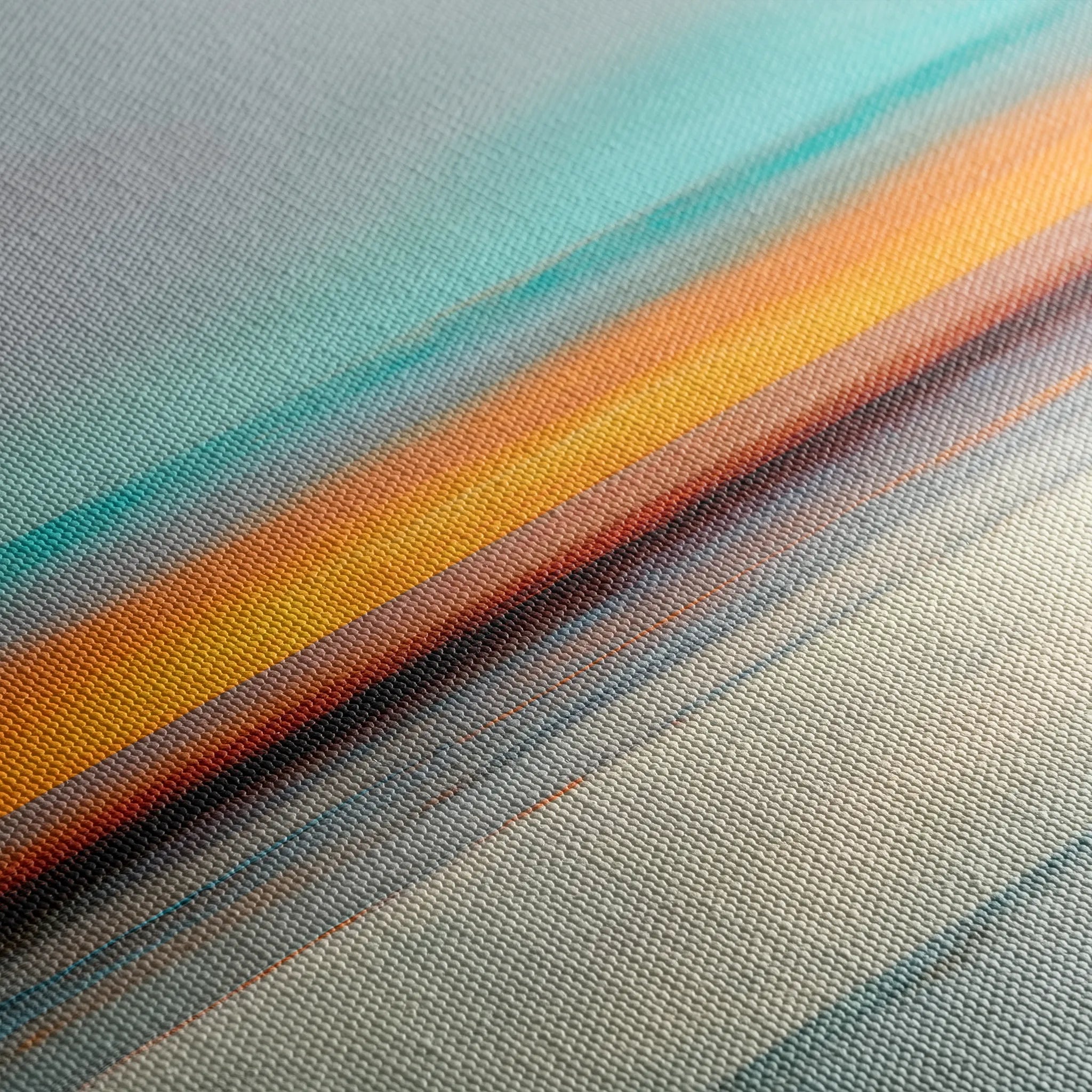 Abstract 1179 Canvas Art 16" x 16" / 40 x 40 cm / Black