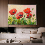 Floral 1179 Canvas Art 18" x 24" / 45 x 60 cm / Black