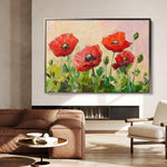 Floral 1179 Canvas Art 18" x 24" / 45 x 60 cm / Black