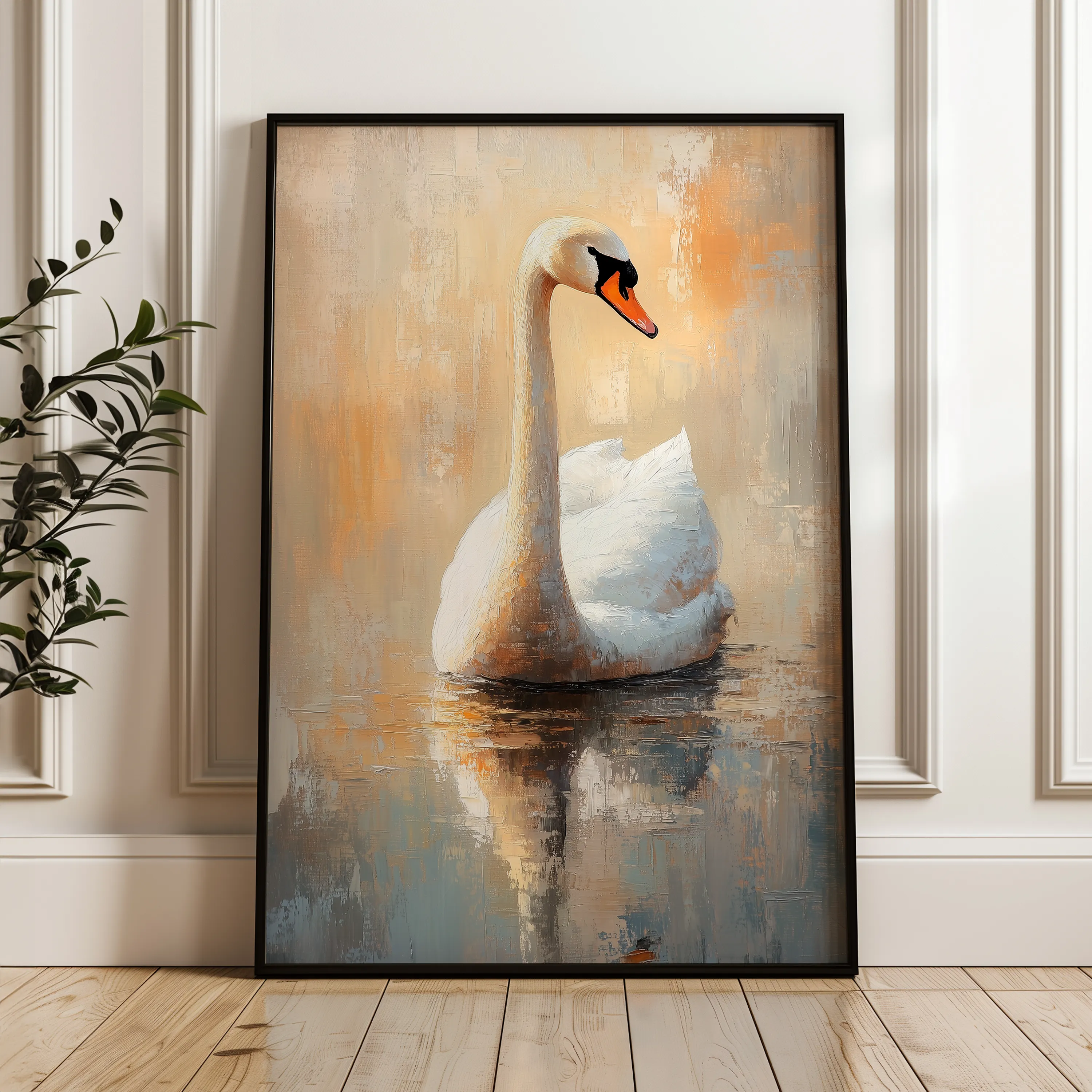 Animals 118 Canvas Art 18" x 24" / 45 x 60 cm / Black